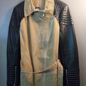 Rebecca Minkoff Keifer Mixed Media Trench Coat